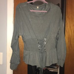 Sinched waist sweater